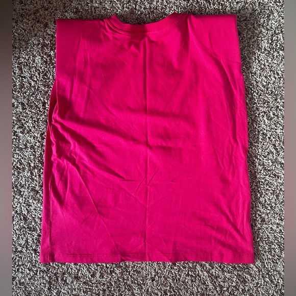 Zara Sleeveless Padded Shoulder Top Size Small - Picture 3 of 13